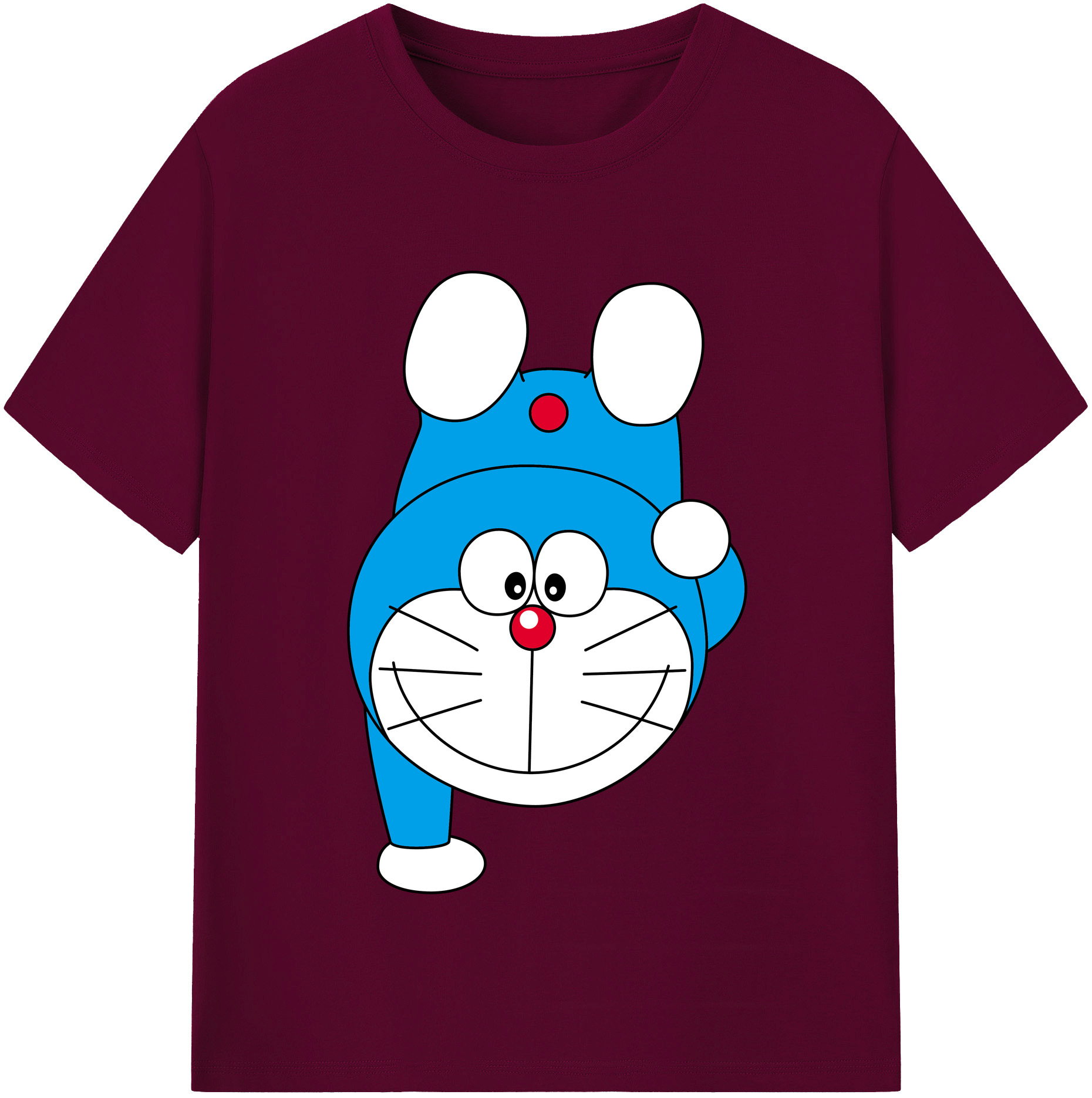 （画像用） ドラえもん Doraemon レディースカジュアルプリントTシャツ（綿100％）